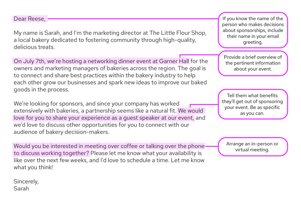 example of an event sponsorship pitch email